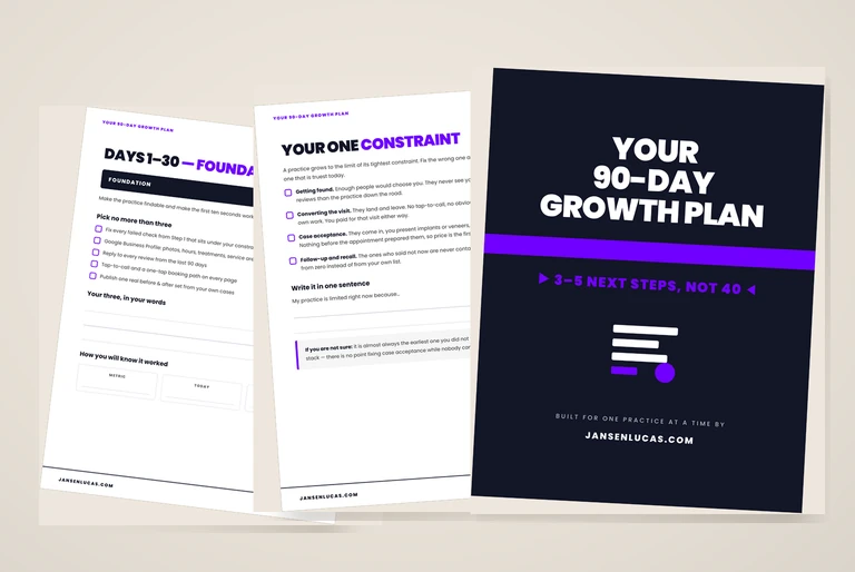 The next-steps plan handed out at the workshop